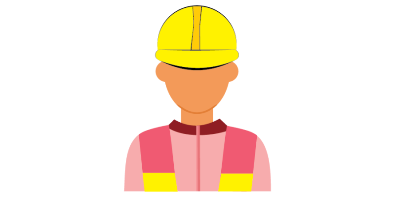 Worker illustration icon – free vector