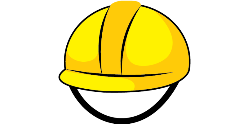 Helmet vector design for safety hats – free vector