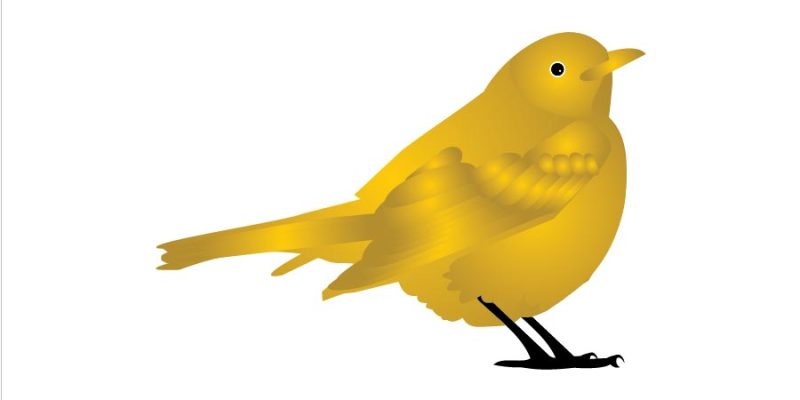 Sparrow vector illustration style flat color silhouette icon – free vector