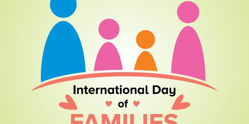 International day of families design background illustrations – Free Vector
