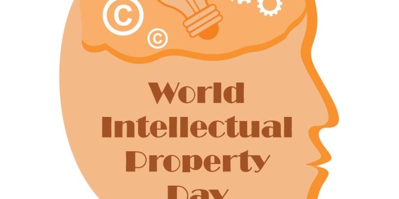 World Intellectual Property Day with face people  logo illustration – free vector