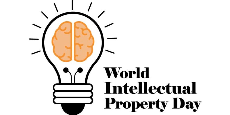 World intellectual property day with brain illustration – free vector
