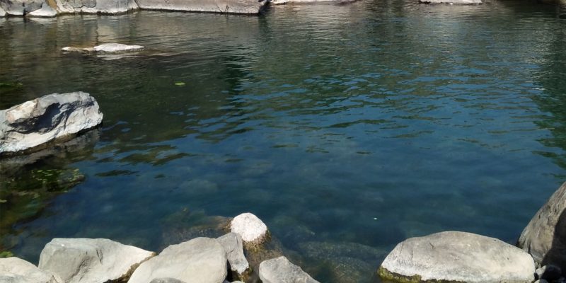 Lake water with mountain – free photo