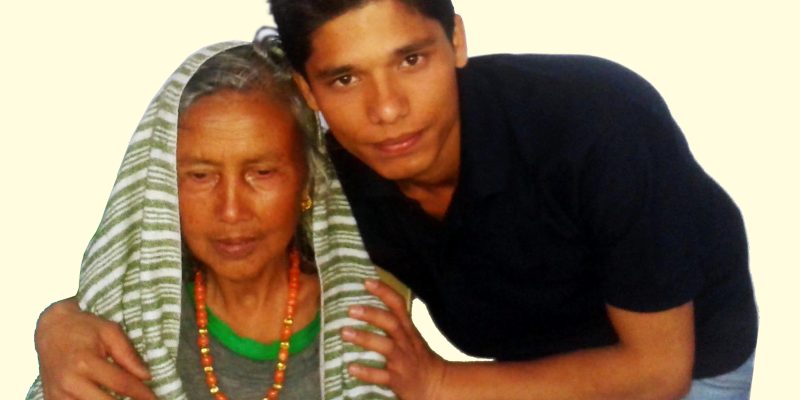 Old age caring – free photo