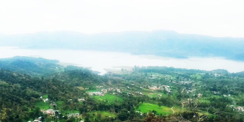 Aerial view of rural area – free photo