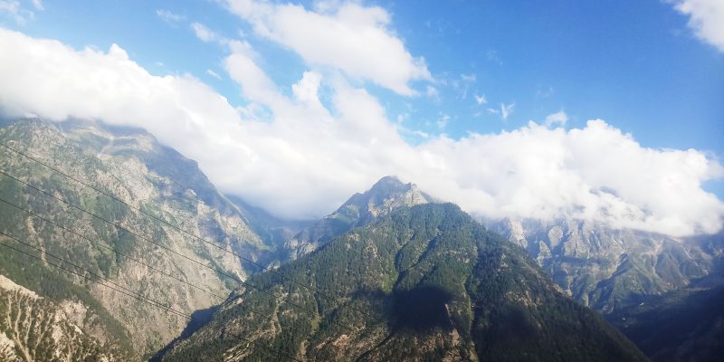 Mountain hill landscape – free photo