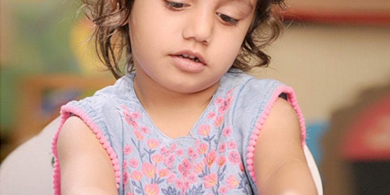 Girl child playing in playroom – Free Photo