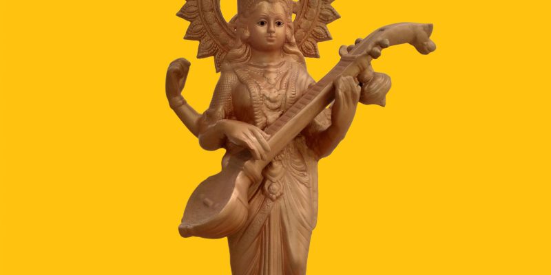 Indian Hindi goddess Saraswati Mata, Vasant Panchami Religion Picture – Free Photo