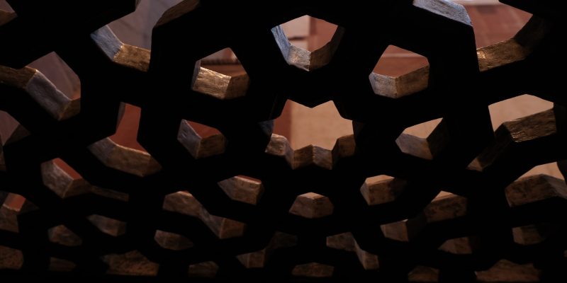 Part of the Humayun’s Tomb complex, Delhi, India Marble Background – Stock Photo