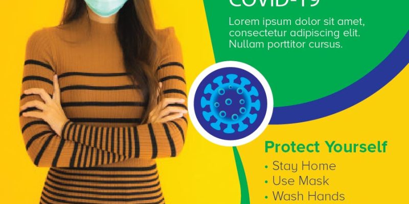 Corona Virus Social Media Post Temps  – Free Vector