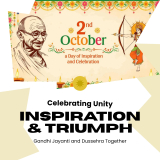 Gandhijayanti ! Happydussehra ! Truth, peace, and goodness always win, Photo,Vijayadashami